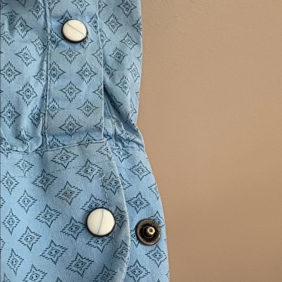 Rafter Men's Western Blue Button Down Shirt - Picture 7 of 10